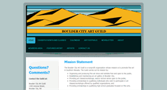 Desktop Screenshot of bouldercityartguild.com